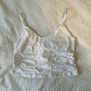 Free People Good Karma Ruched Crop Tank